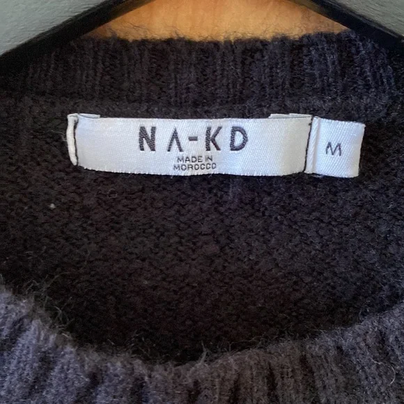 🌟Women’s NA-KD Black Pullover Sweater - Size Medium - Picture 4 of 8